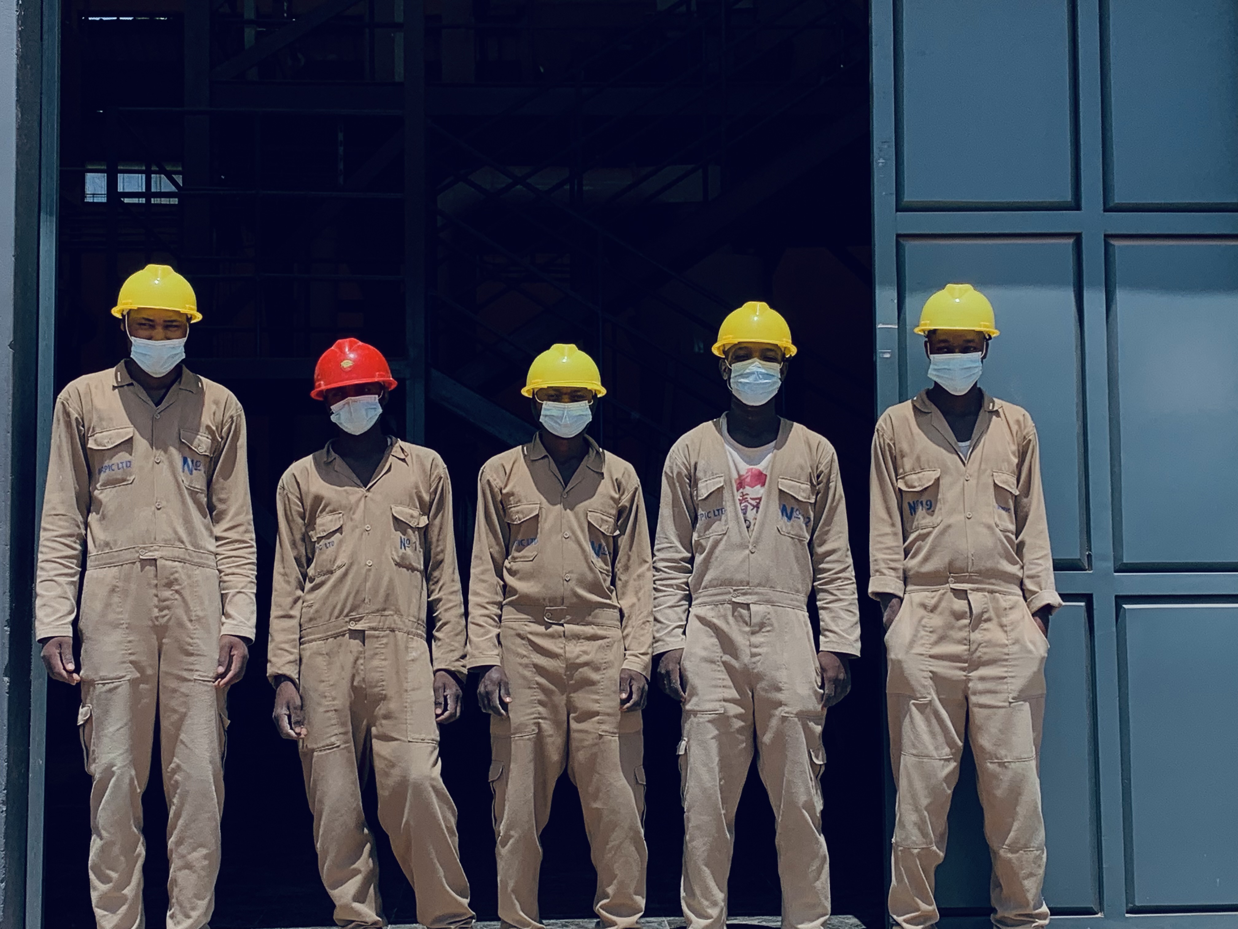 MRPIC production team inside the rice facility