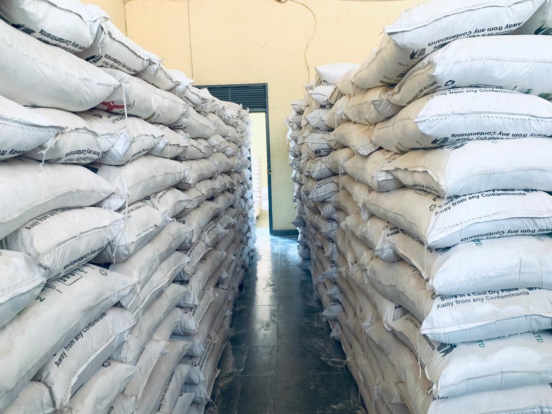 Mukunguri Maize Flour sacks ready for customers