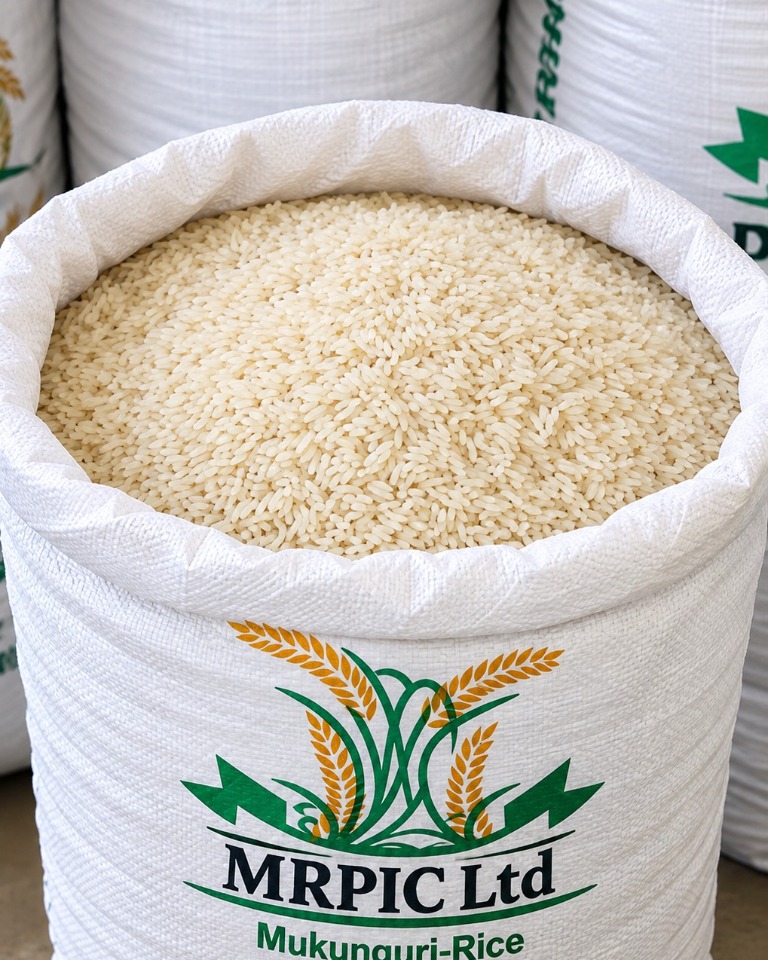 MRPIC rice grains in a branded sack